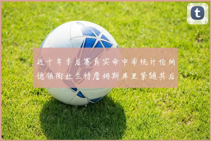 近十年季后赛真实命中率统计伦纳德领衔杜兰特詹姆斯库里紧随其后